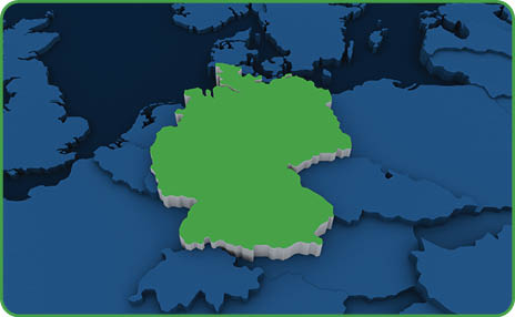 germany map 3D illustration
